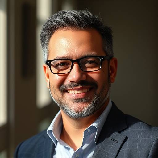 Retrato de Carlos Silva, coordenador de cursos de fotografia.