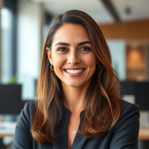Retrato de Fernanda Costa, coordenadora de cursos de vídeo.